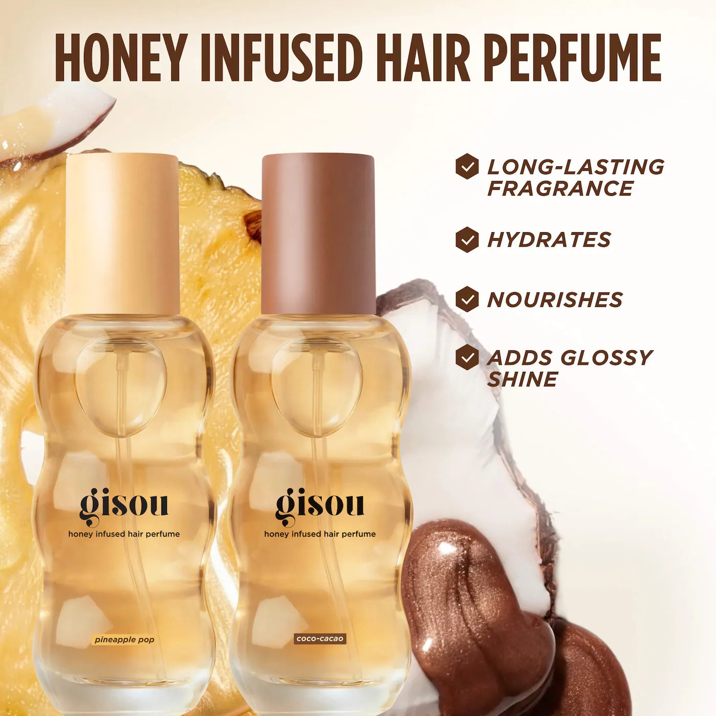Gisou Mini Honey Infused Coco-Cacao Hair Perfume Edition Limitada
