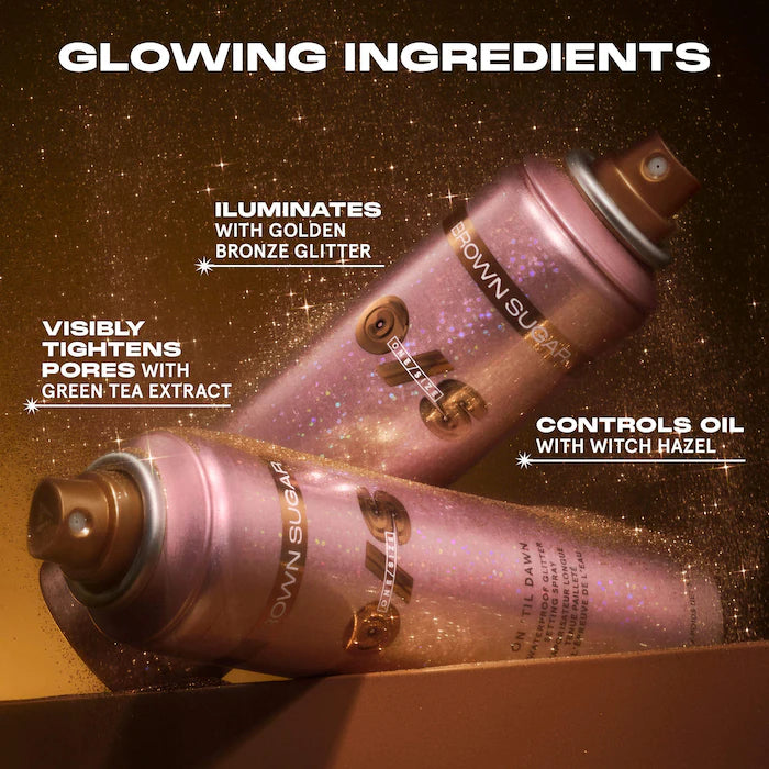 One size On 'Til Dawn Waterproof Glitter Setting Spray - Brown Sugar