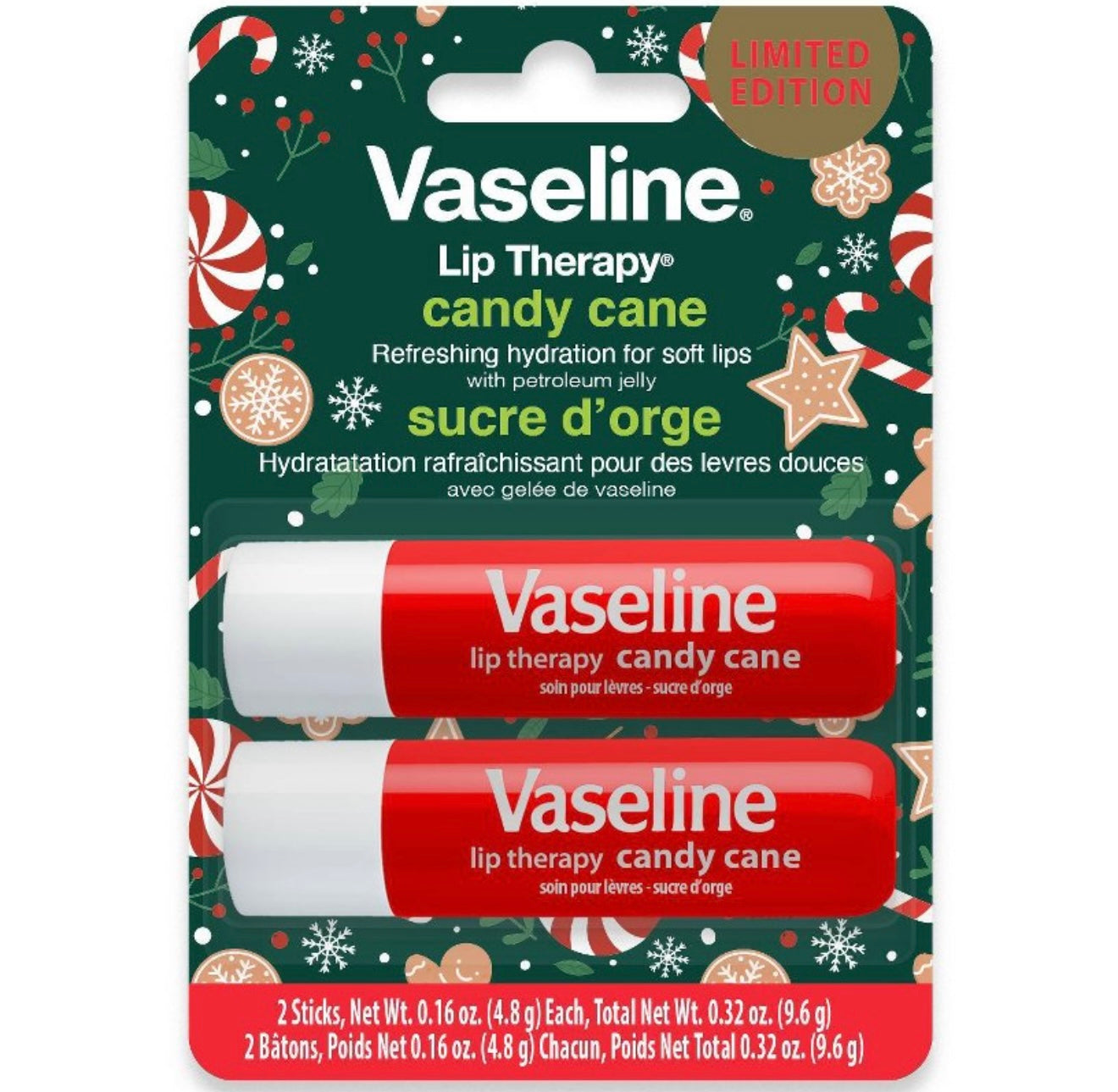 Vaseline Líp Therapy Candy Cane x2