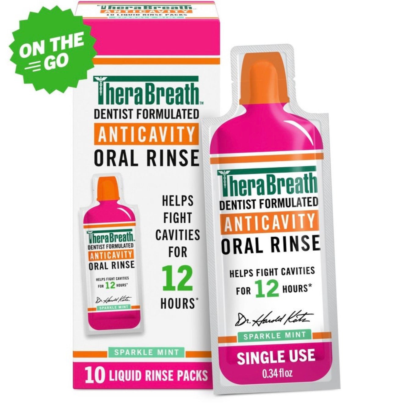 Therabreath Mouth Wash x10 packs