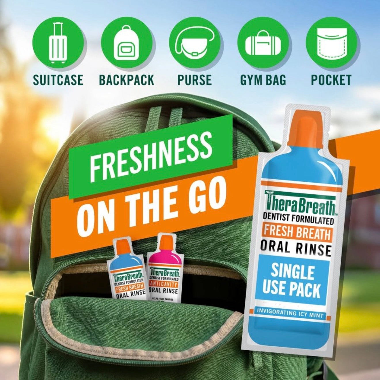 Therabreath Mouth Wash x10 packs