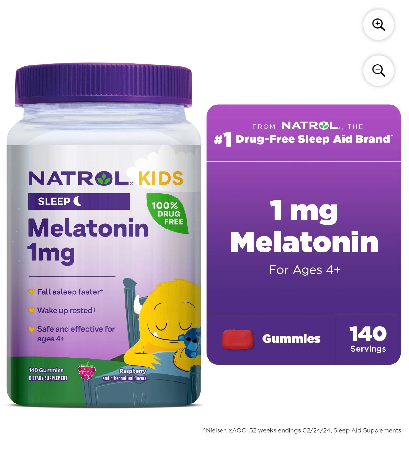 Natrol Melatonina Kids 1mg 180 gomitas