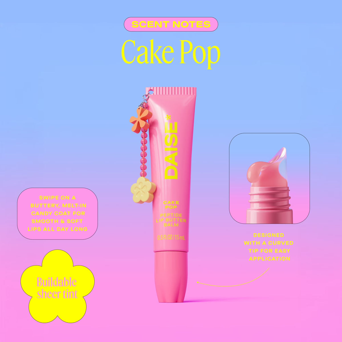 DAISE Tinted Lip Balm Trio - Berry & Vanilla, Cake Pop, Sugar Bear