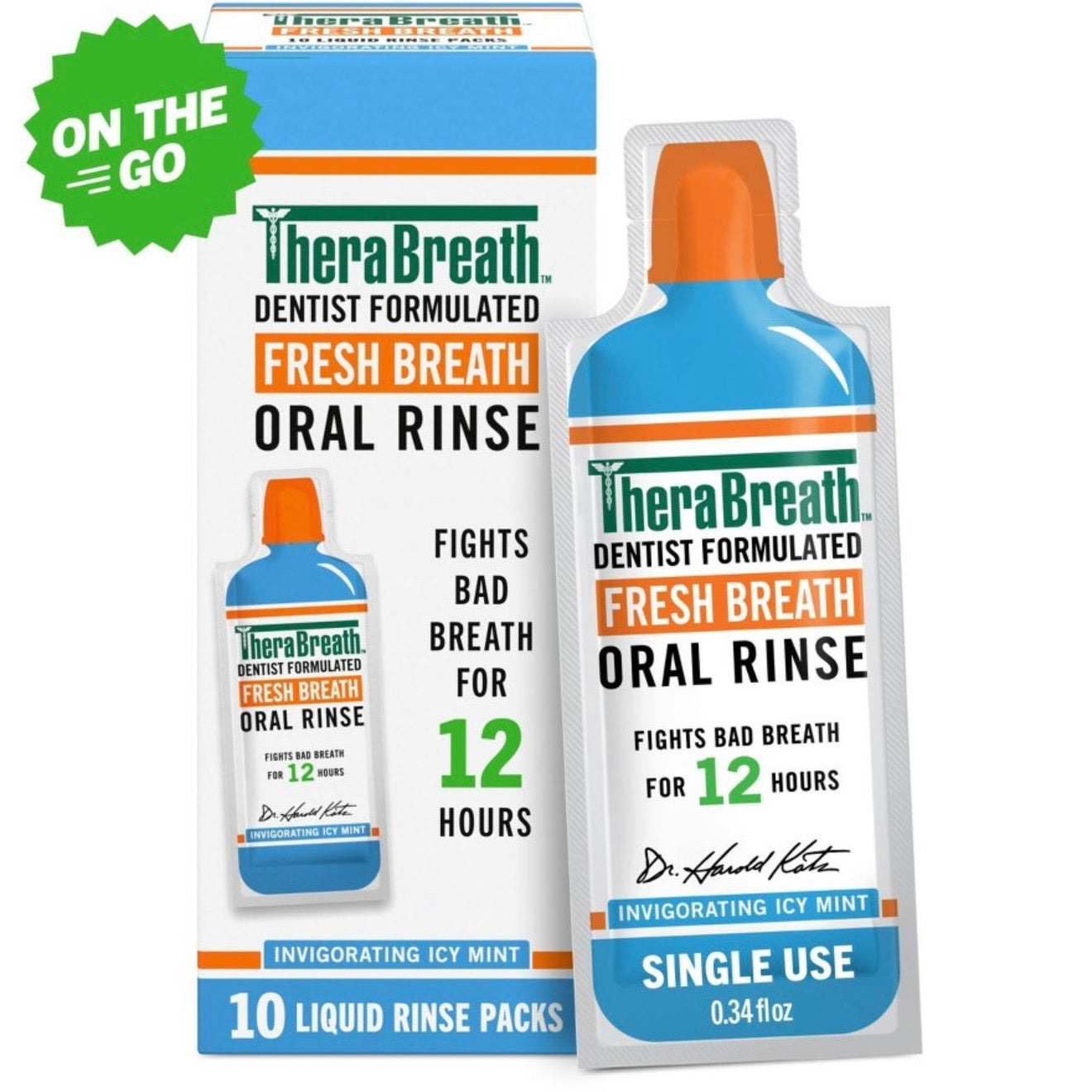 Therabreath Mouth Wash x10 packs