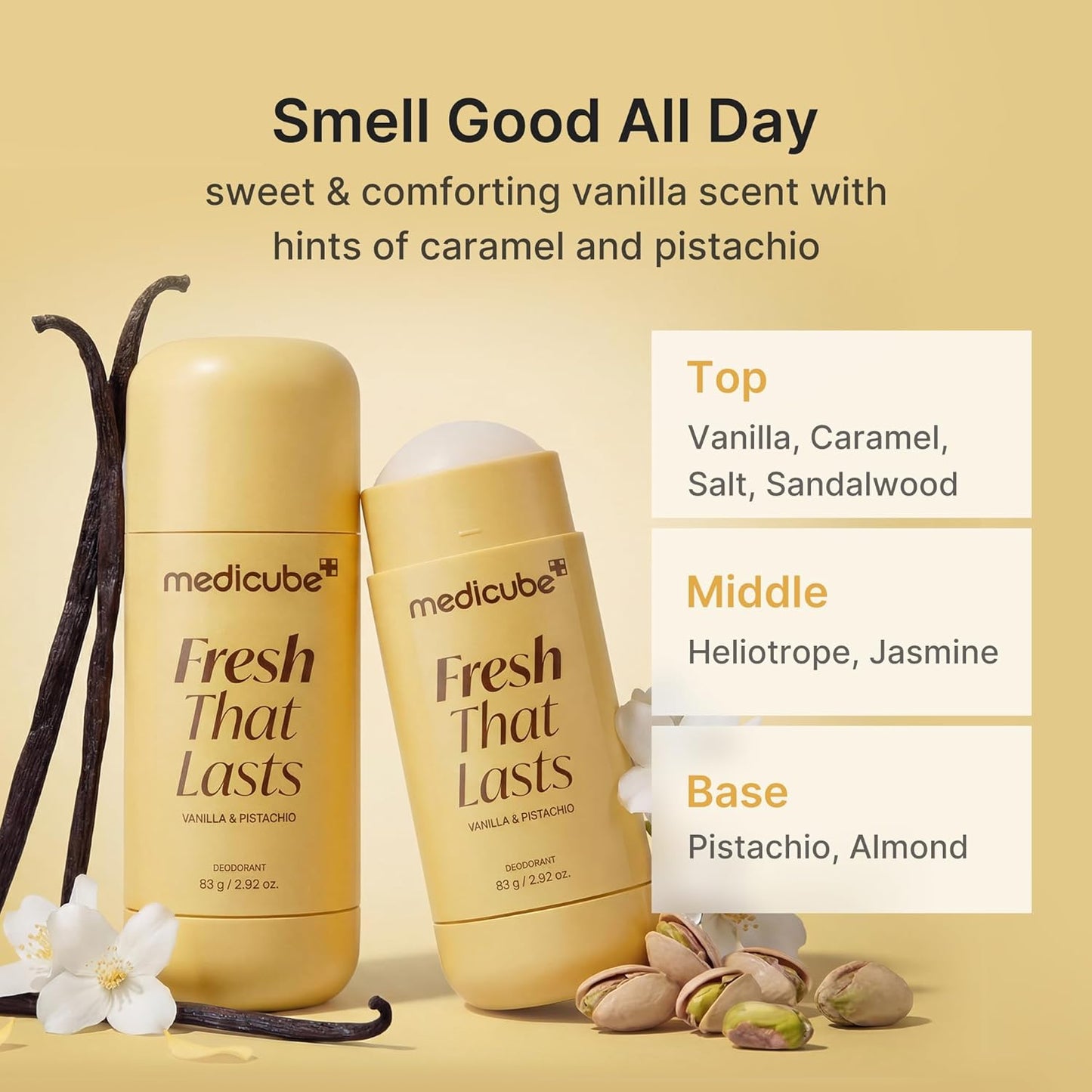 medicube Deodorant Kojic Acid & Turmeric for Women & Men, Aluminum-Free