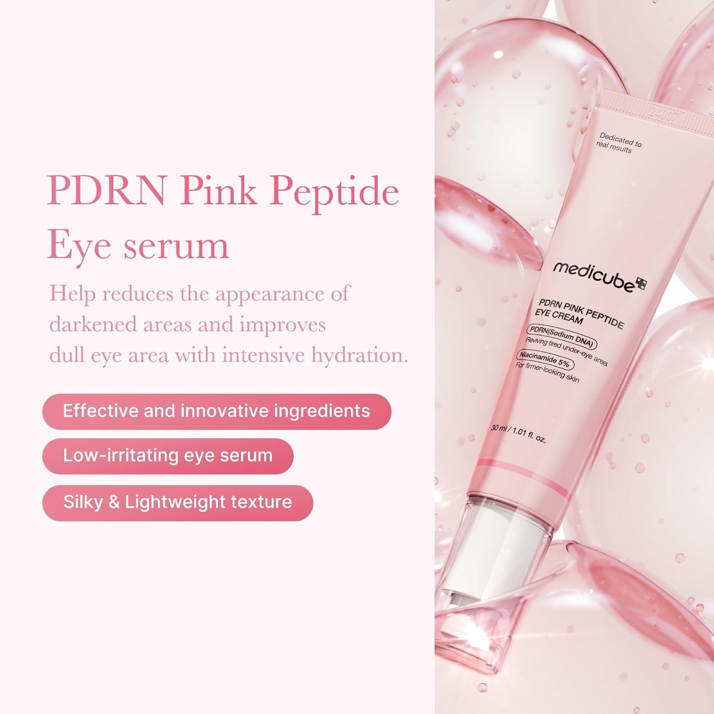 Medicube Eye Serum with Salmon DNA PDRN & Pink Peptides
