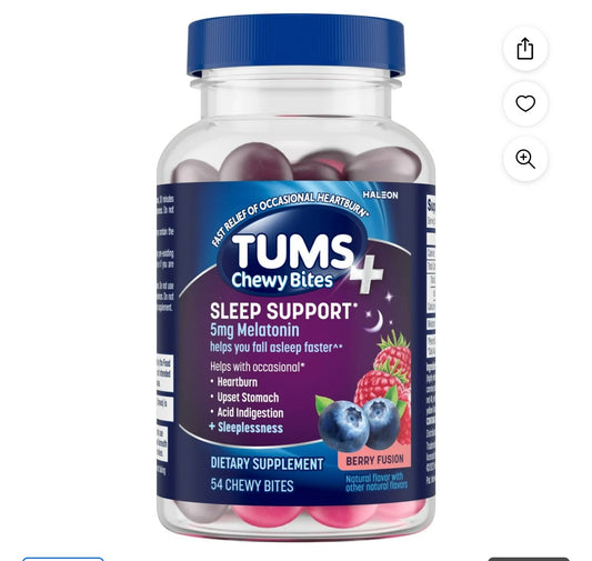 Tums + Sleep Support chewy bites