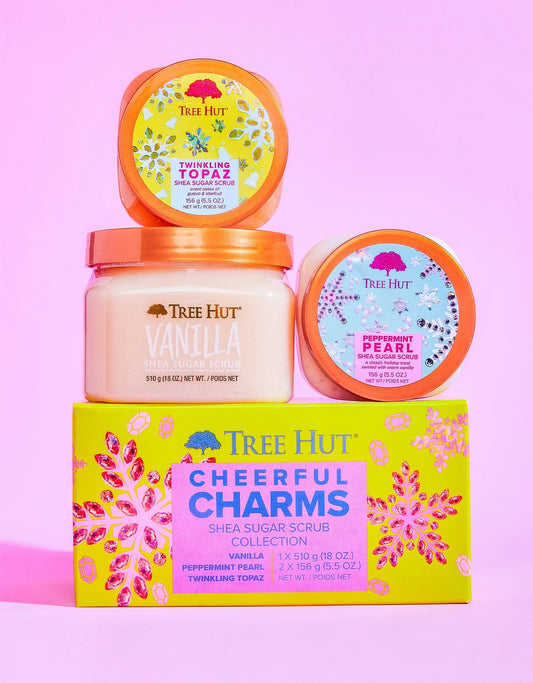 Tree Hut Cheerfull charms scrub trío