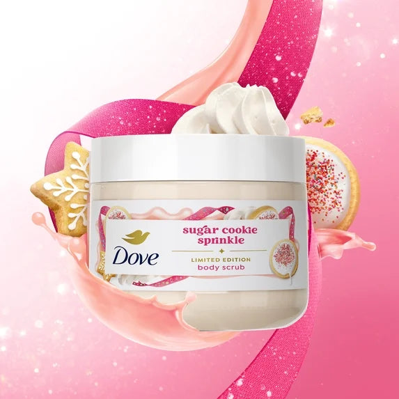Dove Limited Edition Holiday Treats Body Scrub Sugar Cookie Sprinkle ,15 OZ