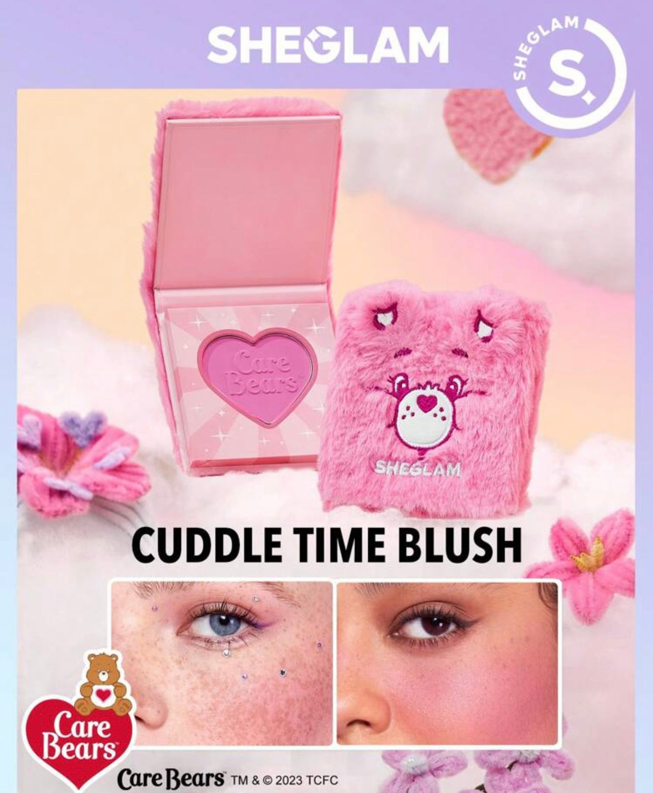 Sheglam X Care Bears Cuddle Time blush