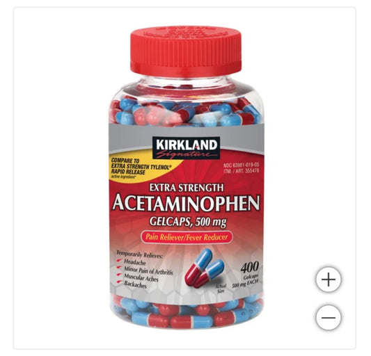 Acetaminophen Gel Caps x400