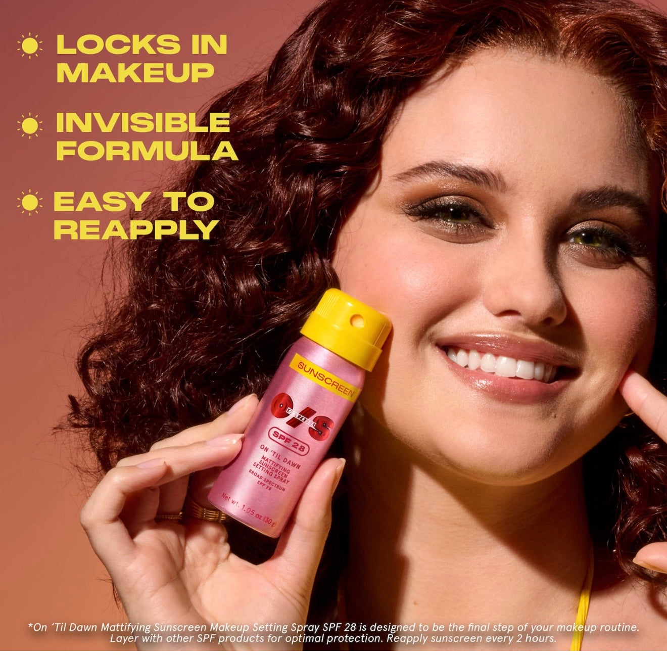 One Size On ‘Til Dawn Mattifying Sunscreen Setting Spray SPF 28