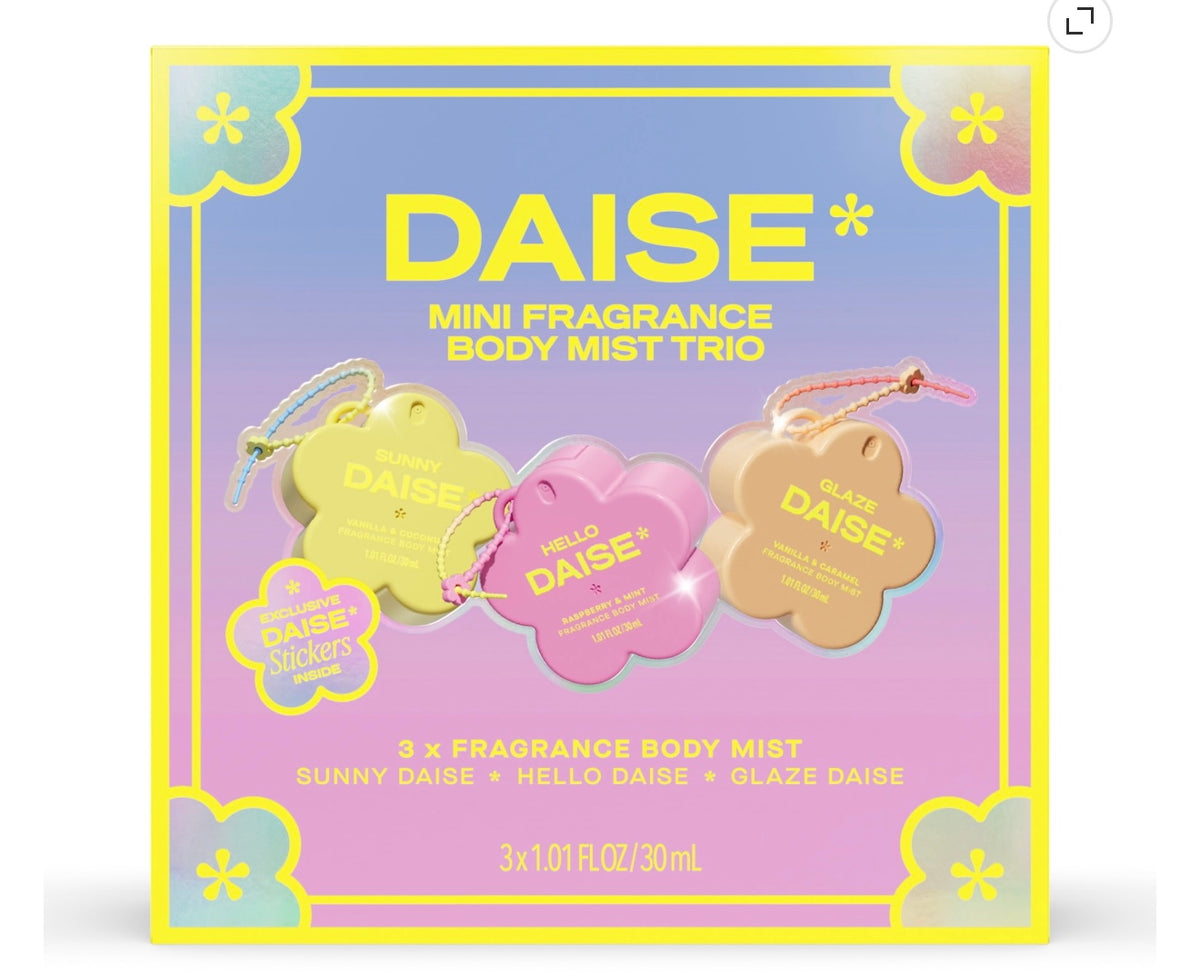 DAISE Mini Fragrance Body Mist Trio + Stickers