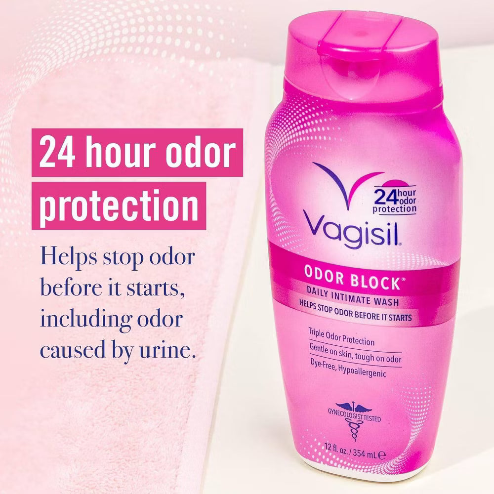 Vagisil Odor Block Daily Intimate Feminine Wash for Women - 12oz