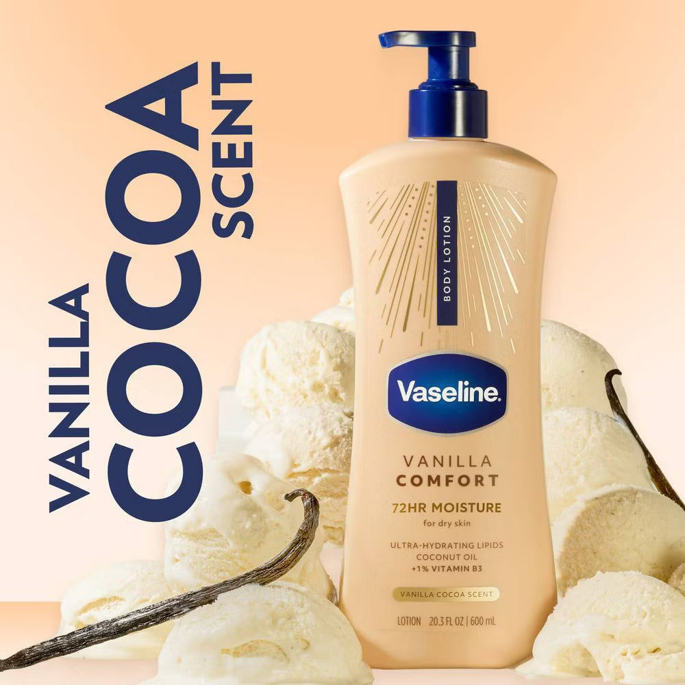 Vaseline Comfort Body Lotion - Vanilla - 20.3oz