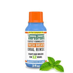 TheraBreath Fresh Breath Mouthwash Alcohol-Free - Icy Mint
