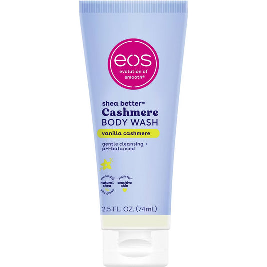 eos Mini Body Wash - Travel Size - Vanilla Cashmere - 2.5 fl oz: