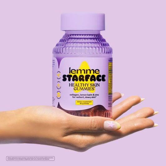 Lemme x Starface Healthy Skin Gummies - Lemon Flavored - 60ct