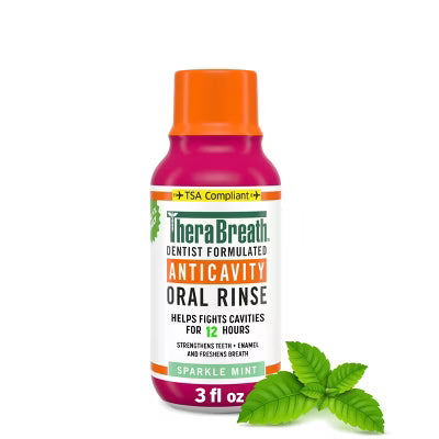 TheraBreath Anticavity Fluoride Mouthwash - Sparkle Mint - 16 fl oz