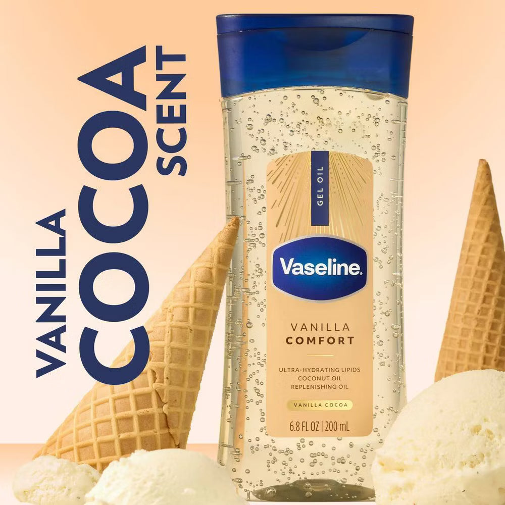 Vaseline Comfort Moisturizing Gel Body Oil Vanilla - 6.8 fl oz