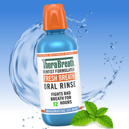 TheraBreath Fresh Breath Mouthwash Alcohol-Free - Icy Mint