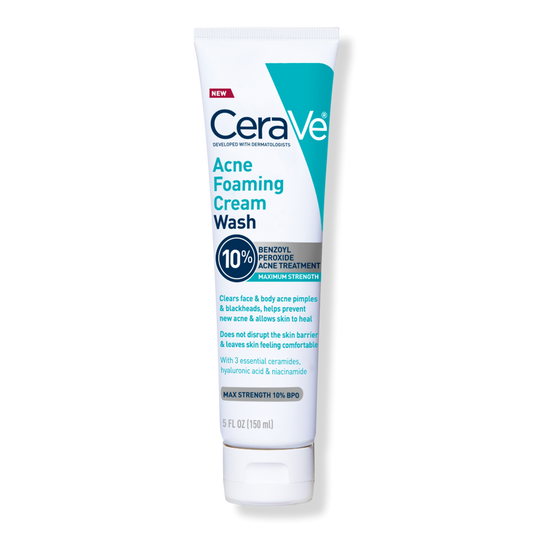 Cerave Acne Foaming Cream Wash 10% MAXIMUM STRENGTH