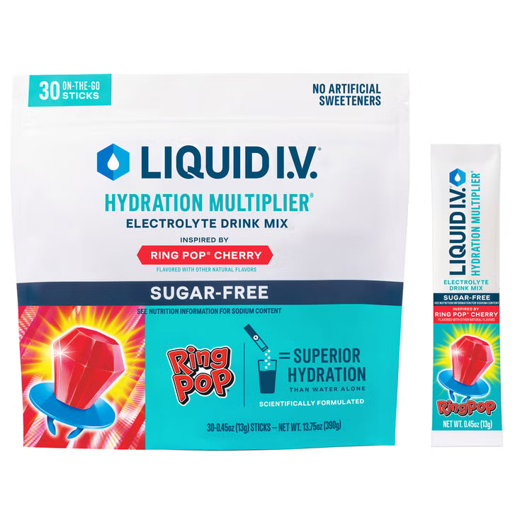 Liquid I.V. Hydration Multiplier, 30 Individual Serving Stick Packs in Resealable Pouch