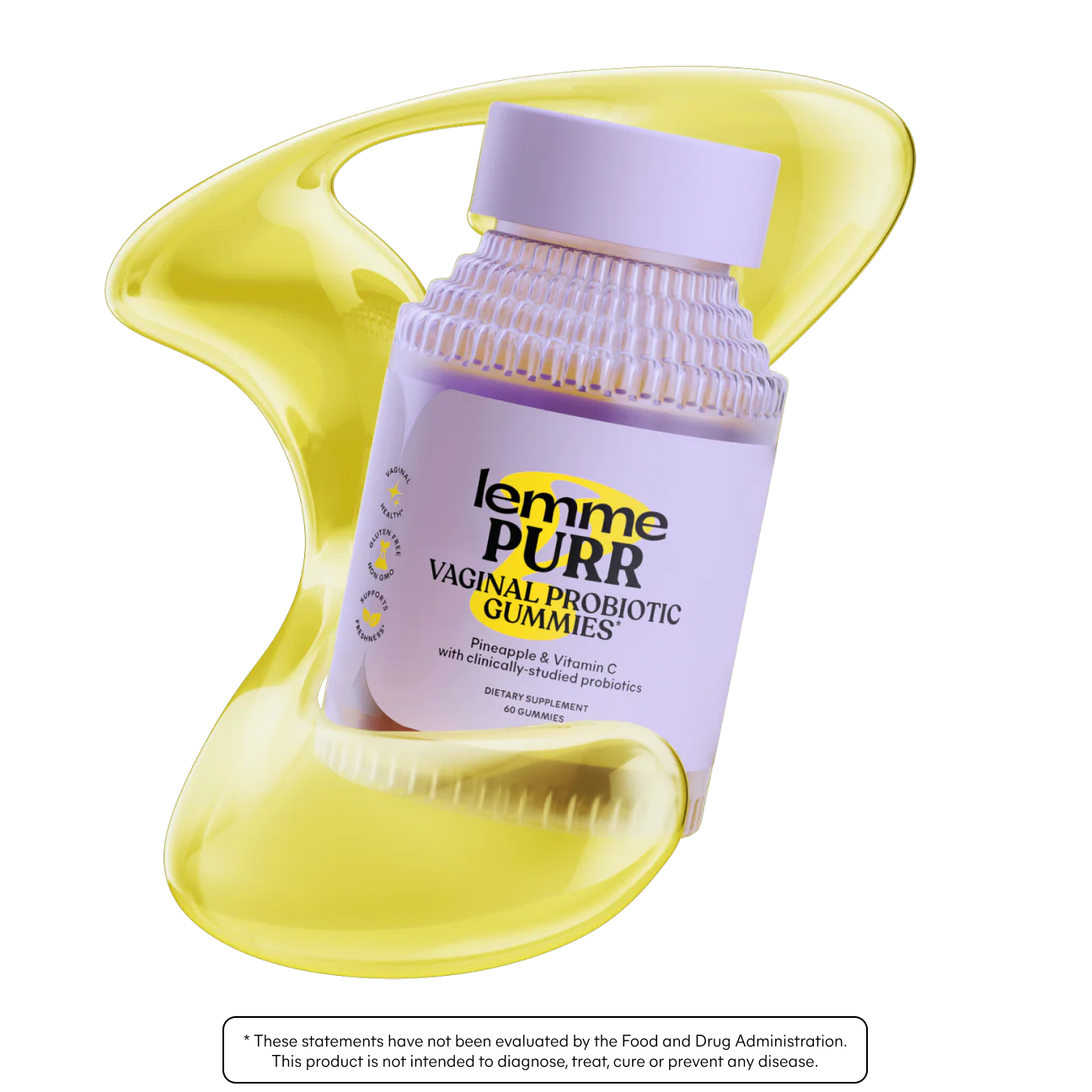 Lemme Purr Vaginal Probiotic Gummies X60 Gomitas