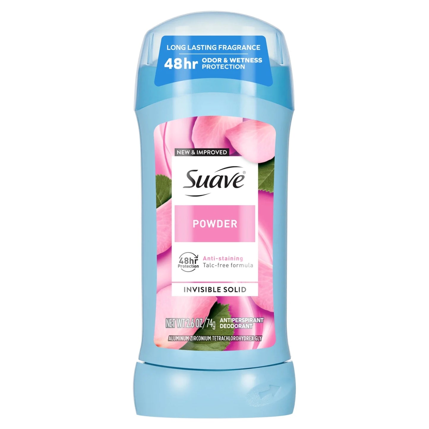 Suave Desodorante Antitranspirante para Mujer, Protección 48 Horas