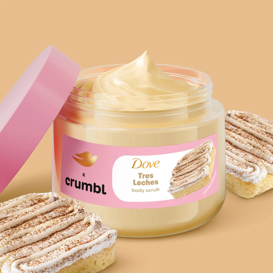 Dove Crumbl Exfoliante Corporal de Edición Limitada , 15 oz
