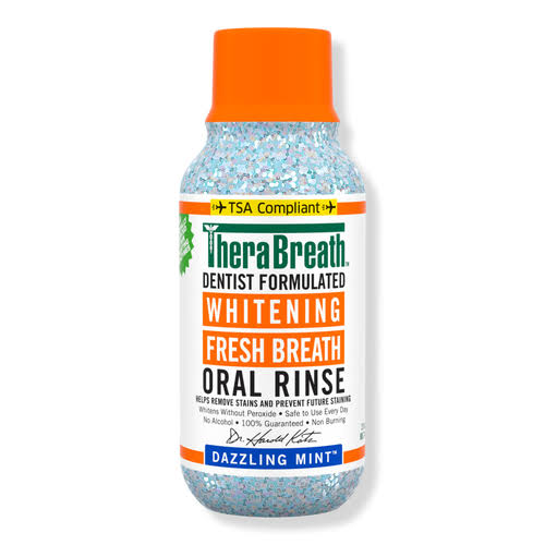 TheraBreath Whitening Mouthwash Mini- Dazzling Mint - 3oz