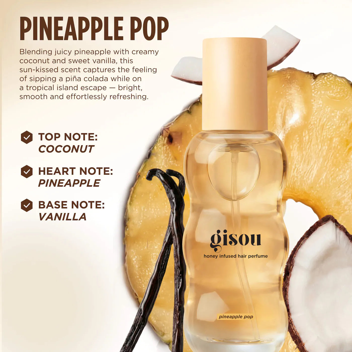 Gisou Mini Honey Infused Coco-Cacao Hair Perfume Edition Limitada
