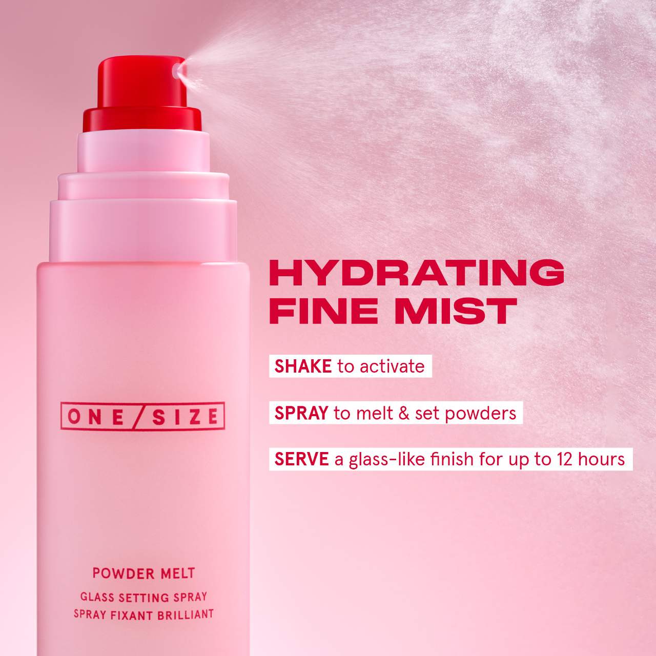 ONE/SIZE Mini Powder Melt Glass Setting Spray